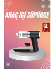 Şarjlı Çok Fonksiyonlu El Süpürgesi Mini Vakumlu Araç Süpürgesi