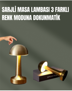 %100 Kademeli Ayarlanabilir Işık – USB Şarjlı Masa Lambası