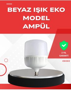 Elektrik Kesintileri İçin Şarjlı LED Ampul 30W E27 Beyaz Işık