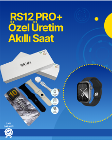 RS12 PRO+ 2025 Serisi Full Ekranlı Akıllı Saat – 2GB Hafıza, Titanyum Kasa, Suya Dayanıklı, Uzun Şarj Süresi Garantili Model