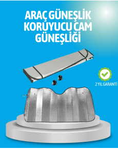 Gelişmiş Yansıtıcılı Katlanabilir Araç Güneşliği – Alüminyum & Süngerli İzolasyon Teknolojisi