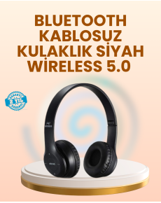 Ayarlanabilir Baş Bandı ve Yumuşak Kulak Yastıklı Bluetooth Kulaklık