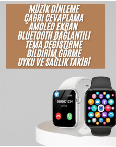 1.83 İnç Akıllı Saat Android ve İOS Uyumlu Çağrı Cevaplayabilen Adımsayar GPS Takibi